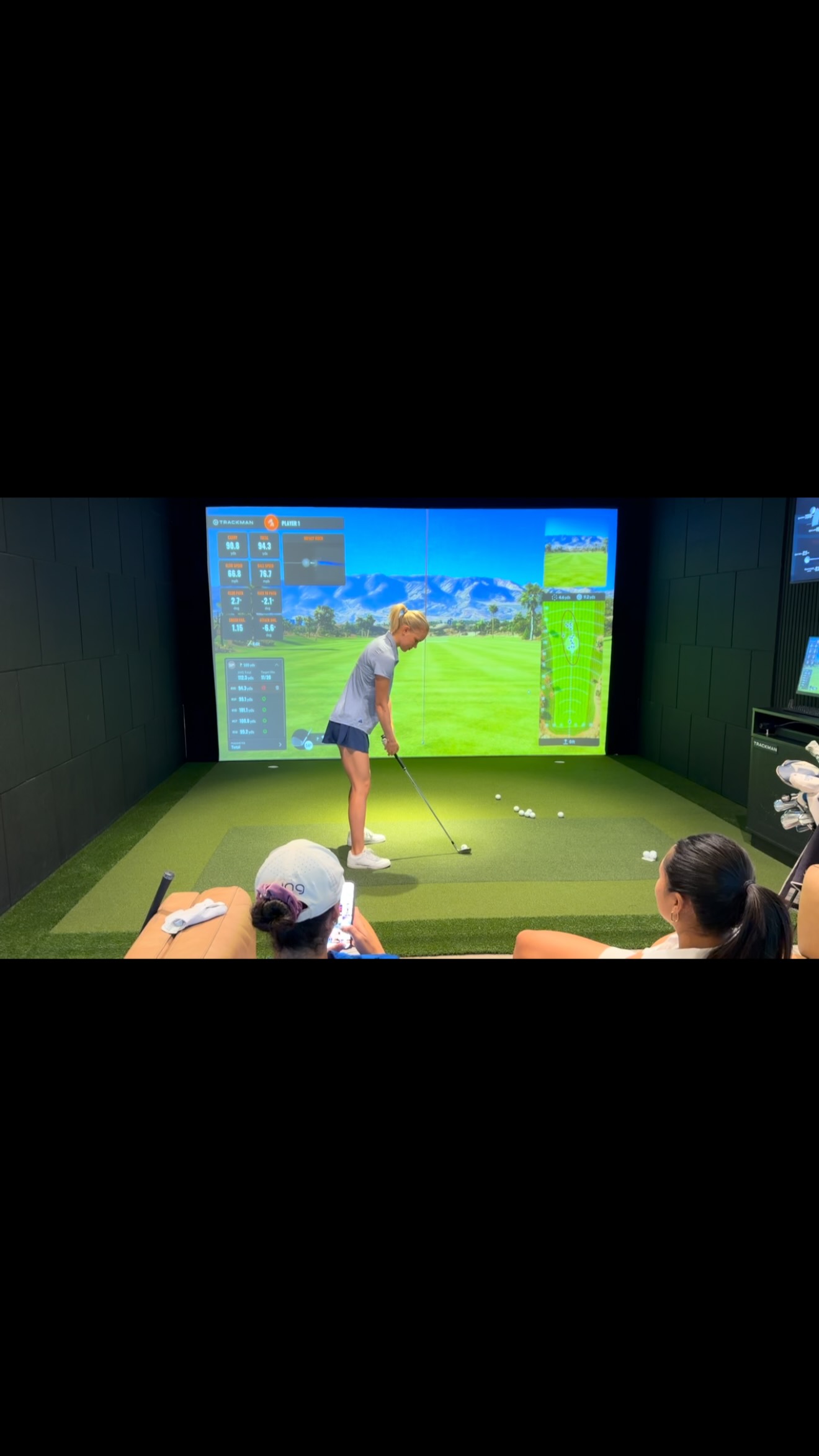 We introduced Emilia to Metallica. Now she wishes Golf had walk up music. @lynn.wgolf @tom.molen