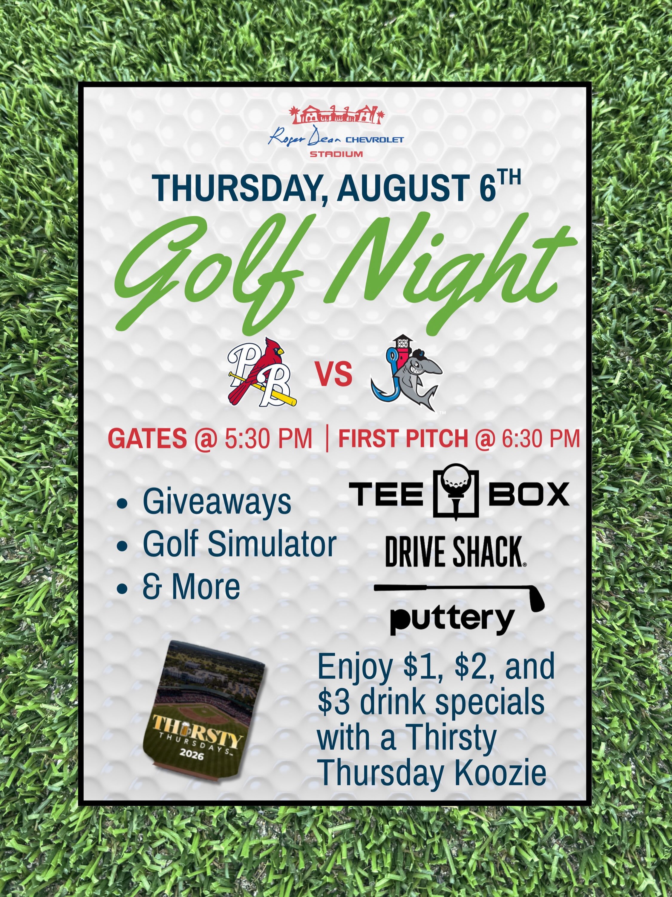 From the tee box to the mound🏌️‍♂️ × ⚾️

Grand opening week is finally here, and we’re proud to be the presenting sponsor of Golf Night at @rdcstadium this Thursday. Catch our owner, @tom.molen , throwing out the ceremonial first pitch.