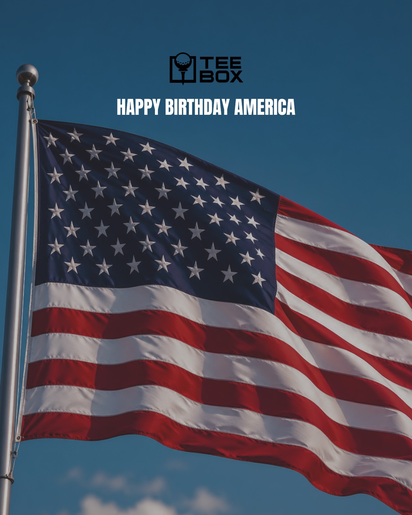 🇺🇸⛳️ Happy 250th birthday, America!

We hope everyone had an incredible Fourth of July weekend celebrating with family, friends, and—if you were lucky—a tee time or two. 🇺🇸🏌️‍♂️

Happy Independence Day from all of us at Tee Box! We can’t wait to see you back in the bays this week. ⛳️🇺🇸💙