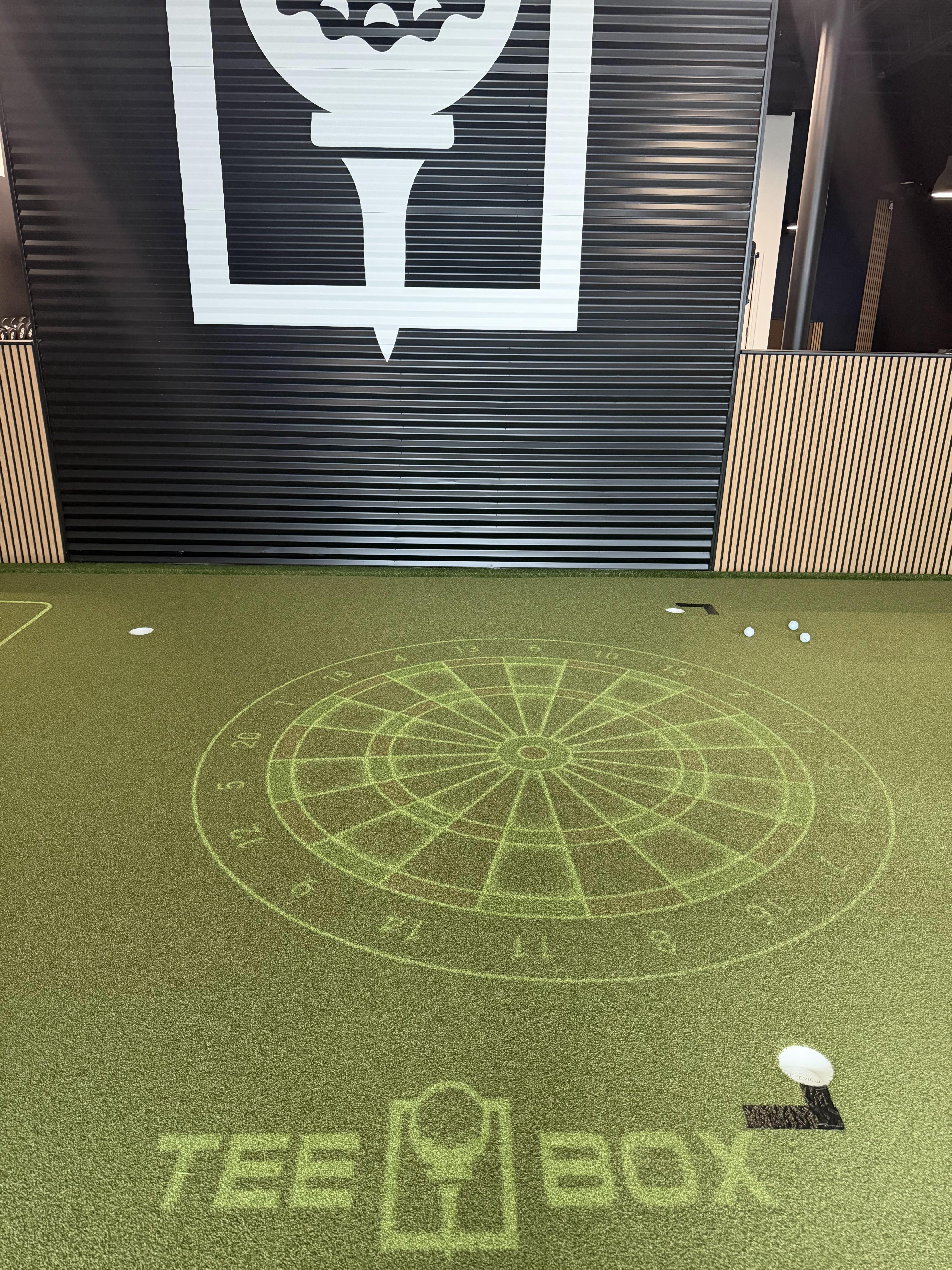 Tee Box West Omaha putting green.