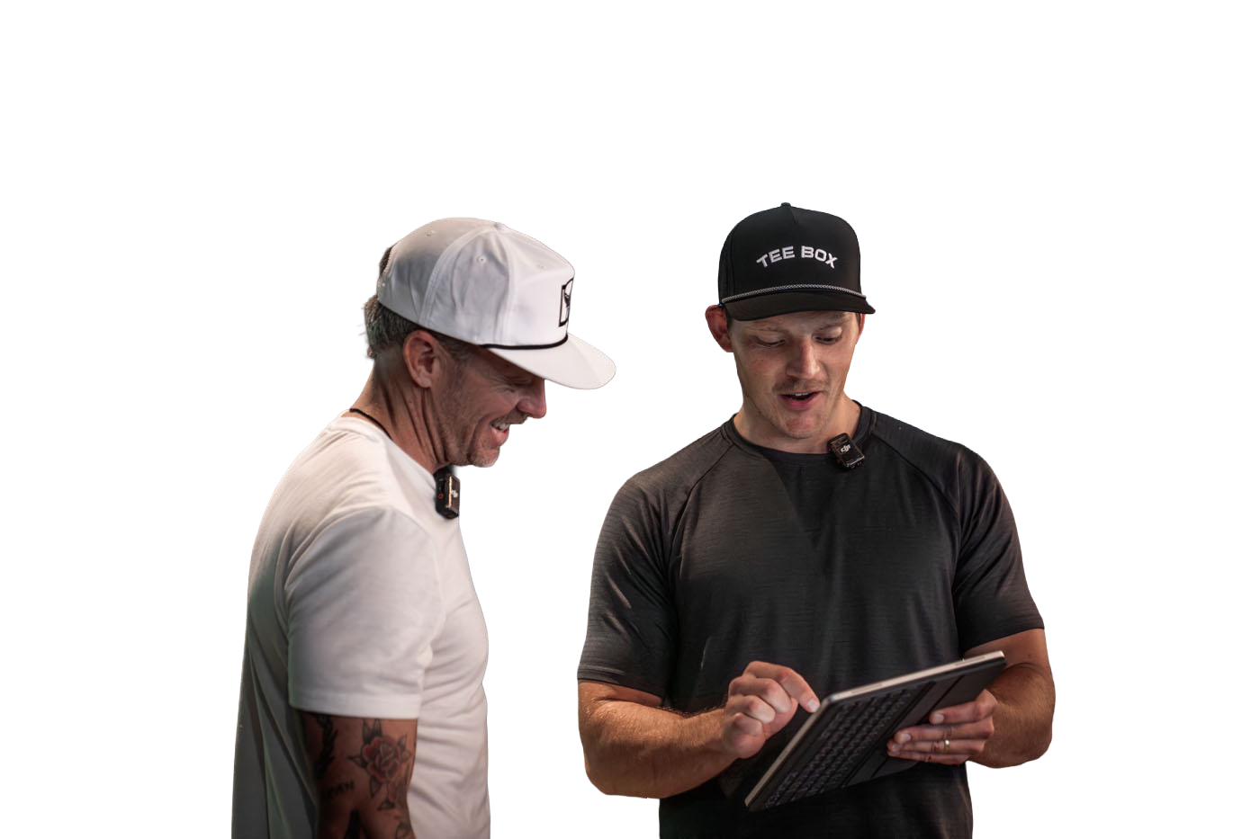 One of Tee Box's golf instructors in Georgetown, TX helping a golfer improve their game.