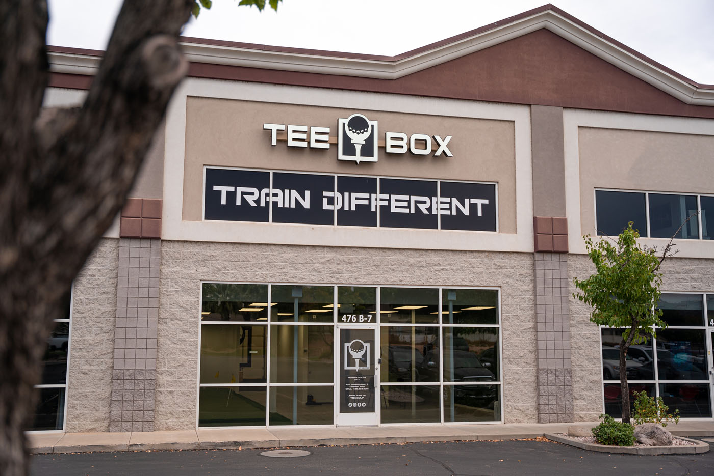 Tee Box St. George store front.