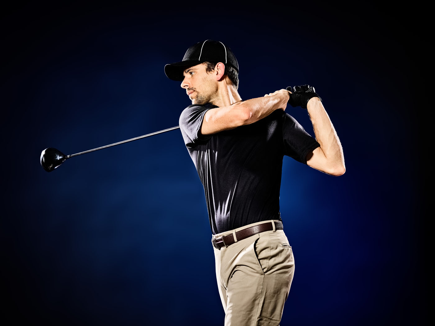 An image of a golfer hitting their club at Tee Box Georgetown.