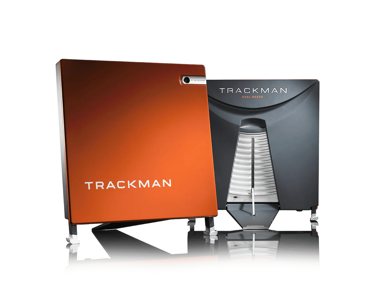 An image of the trackman golf sim that is used at Tee Box facilities.